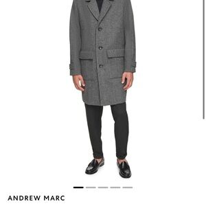 Andrew Marc Gray Trench Coat
